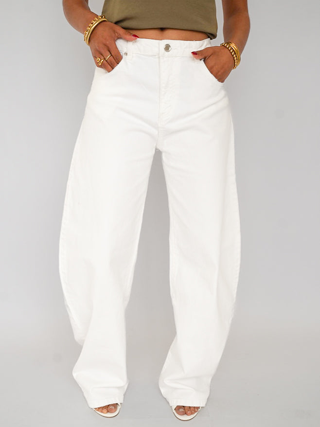Joanna balloon jeans stretch wit
