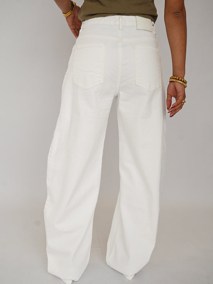 Joanna balloon jeans stretch wit