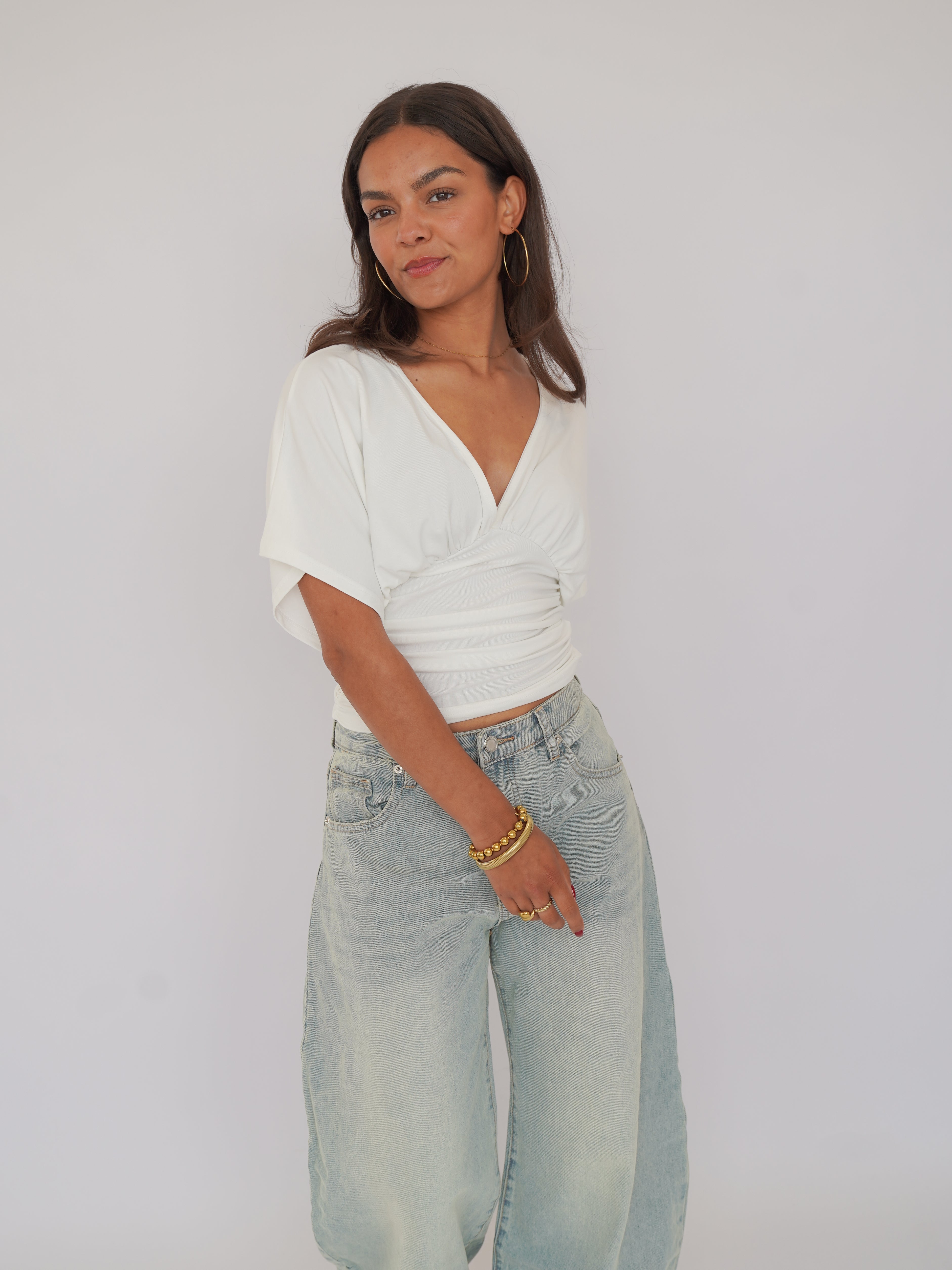 Selena top wit
