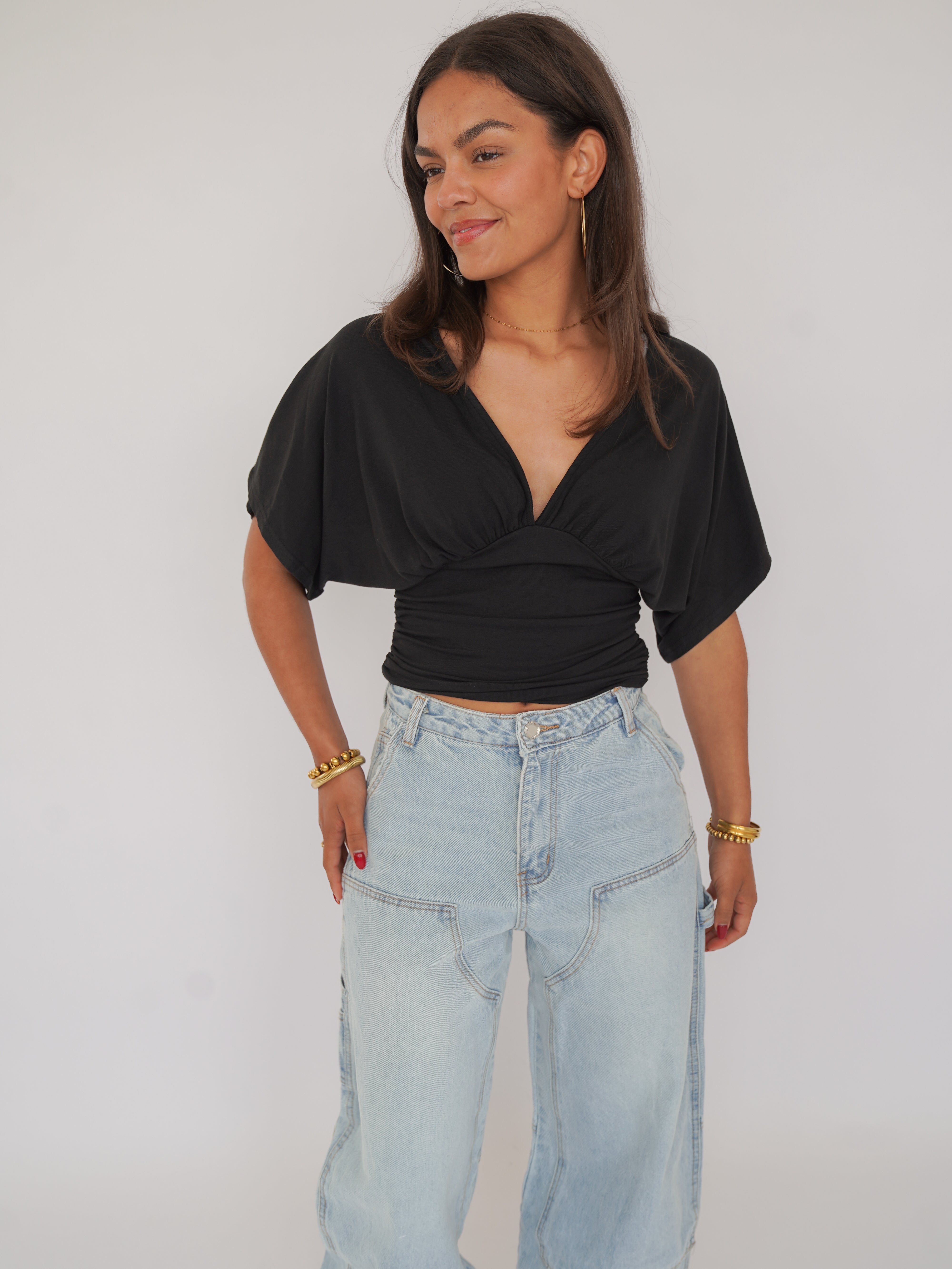 Selena top zwart