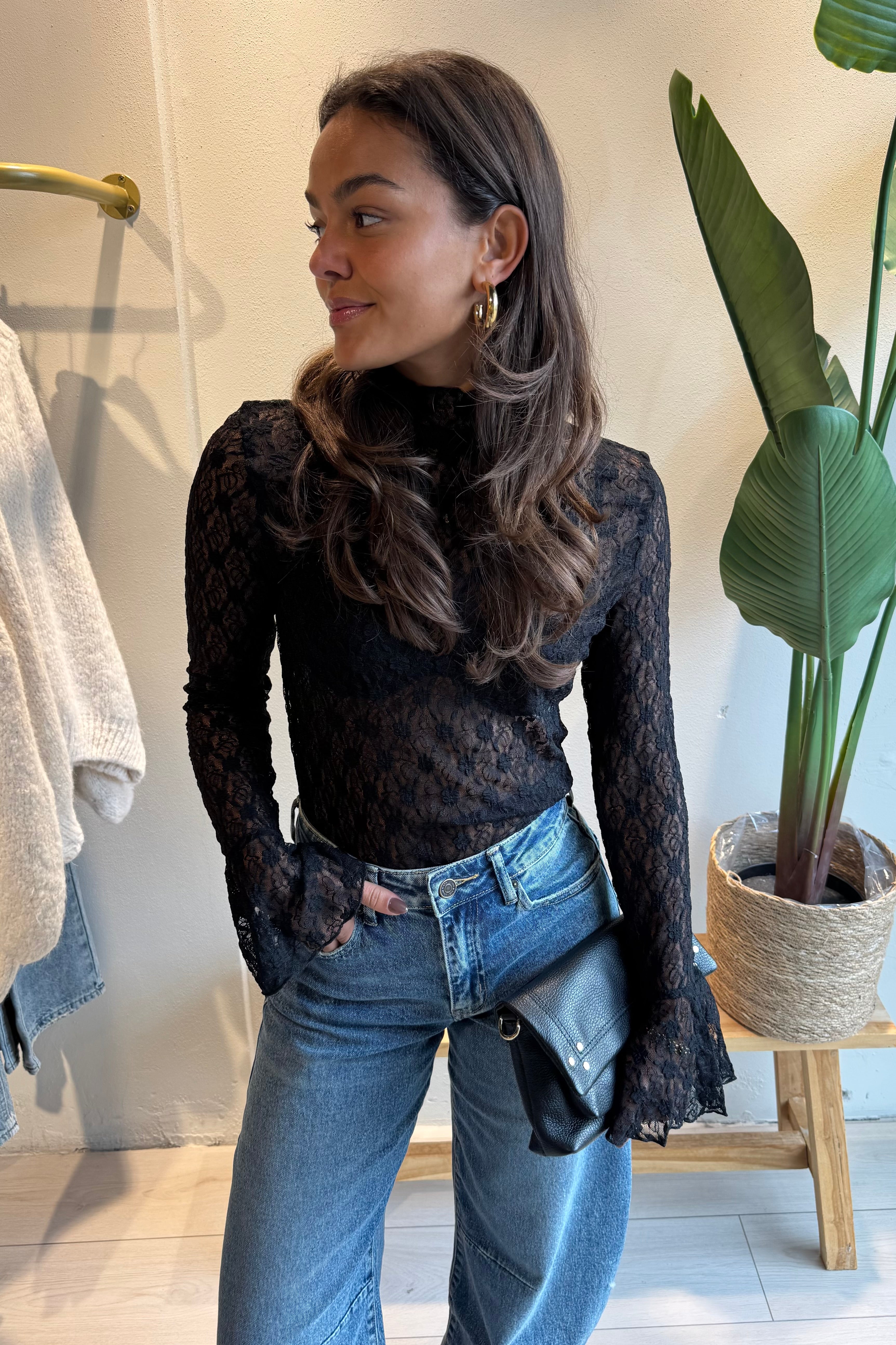 Mesh-Top schwarz