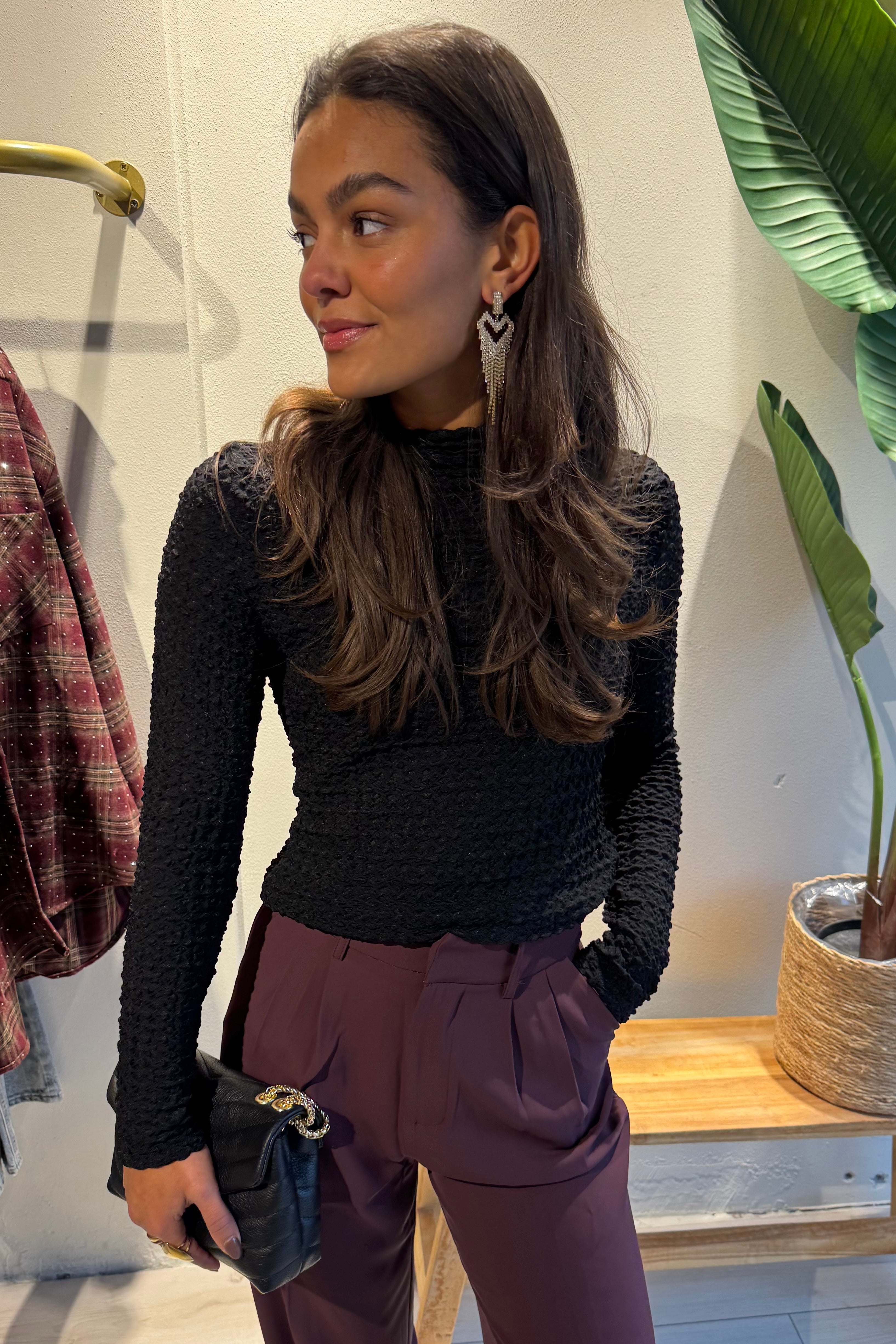 Taila Top Schwarz