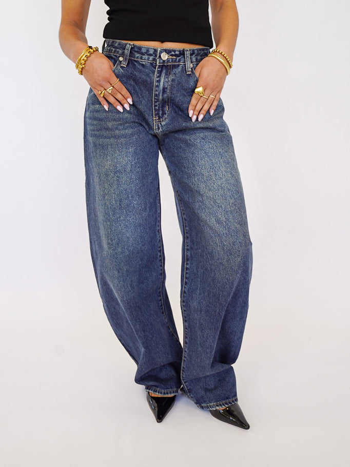 Joanna Balloon-Jeans dunkel