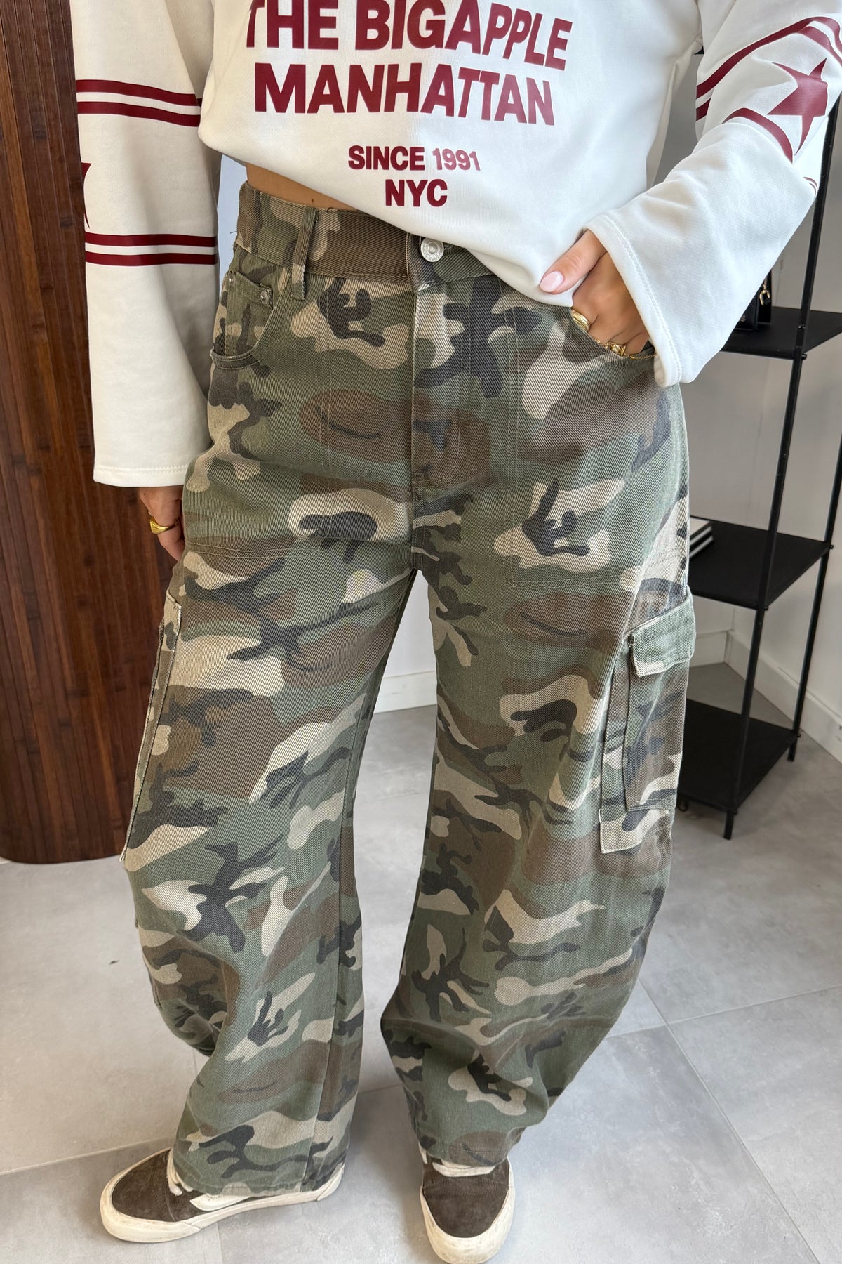 Zara cargo jeans camouflage