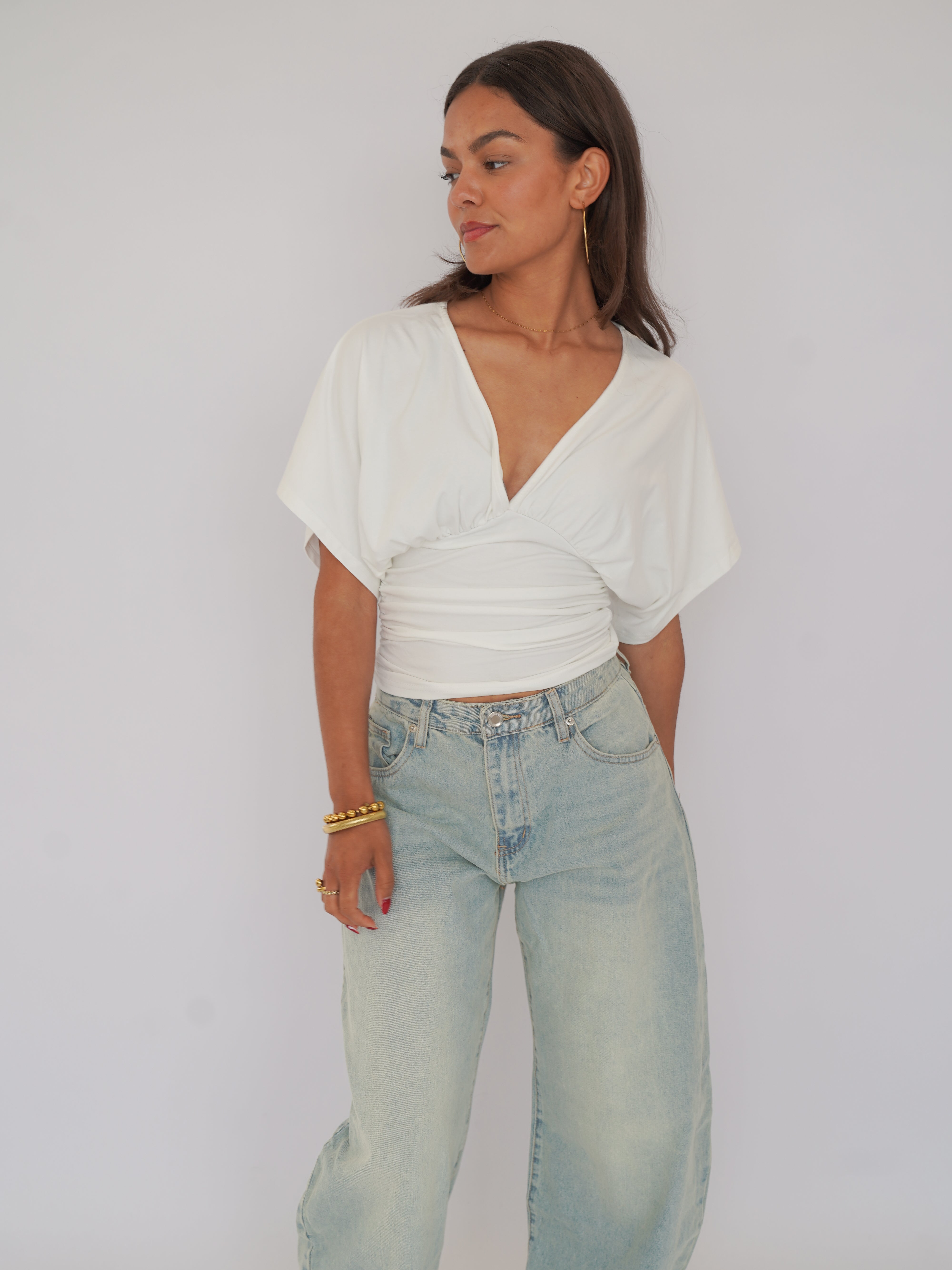 Selena top wit