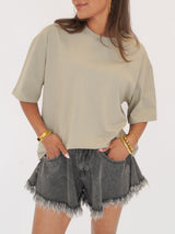 Calina short donkergrijs