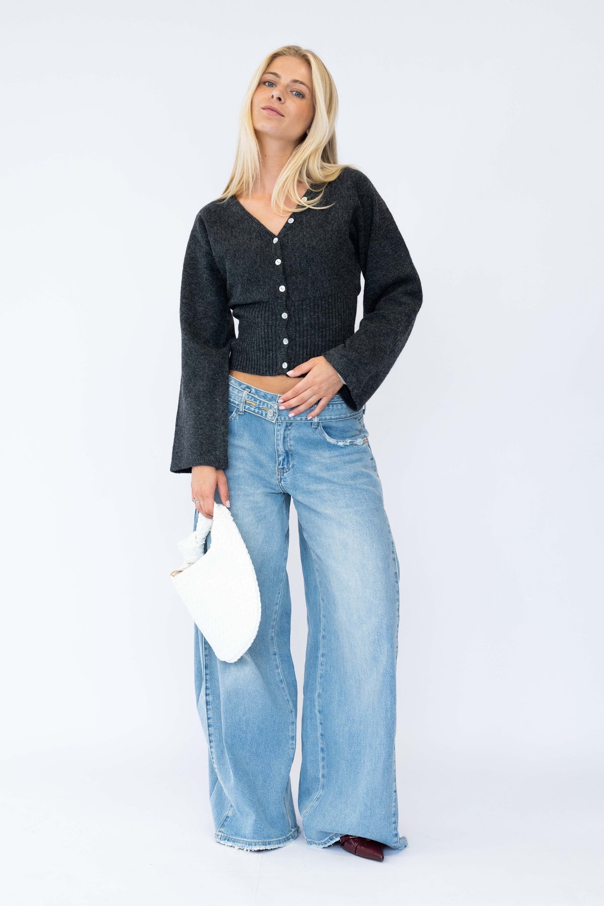 Sofia vest donkergrijs