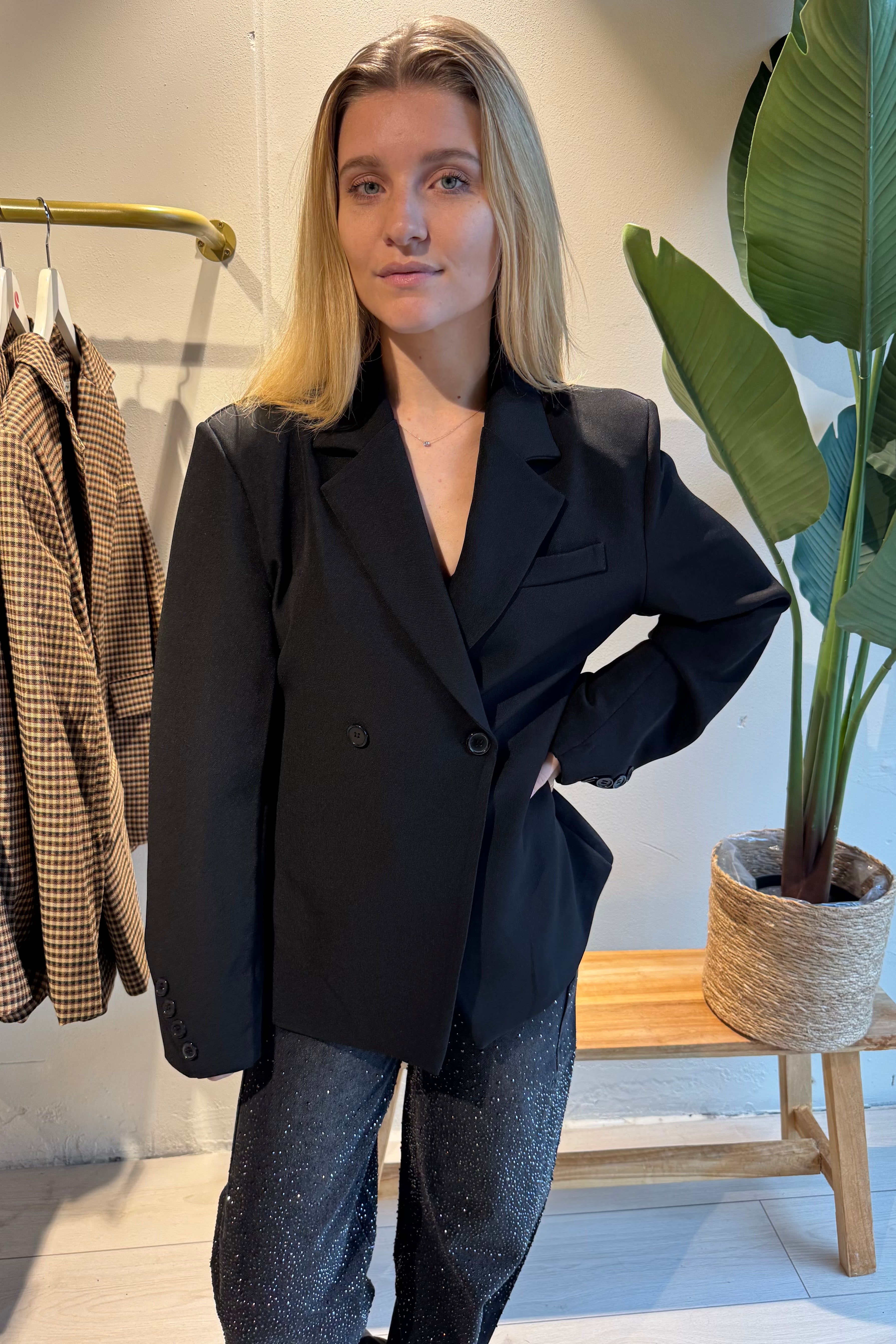 Vanya Blazer Schwarz