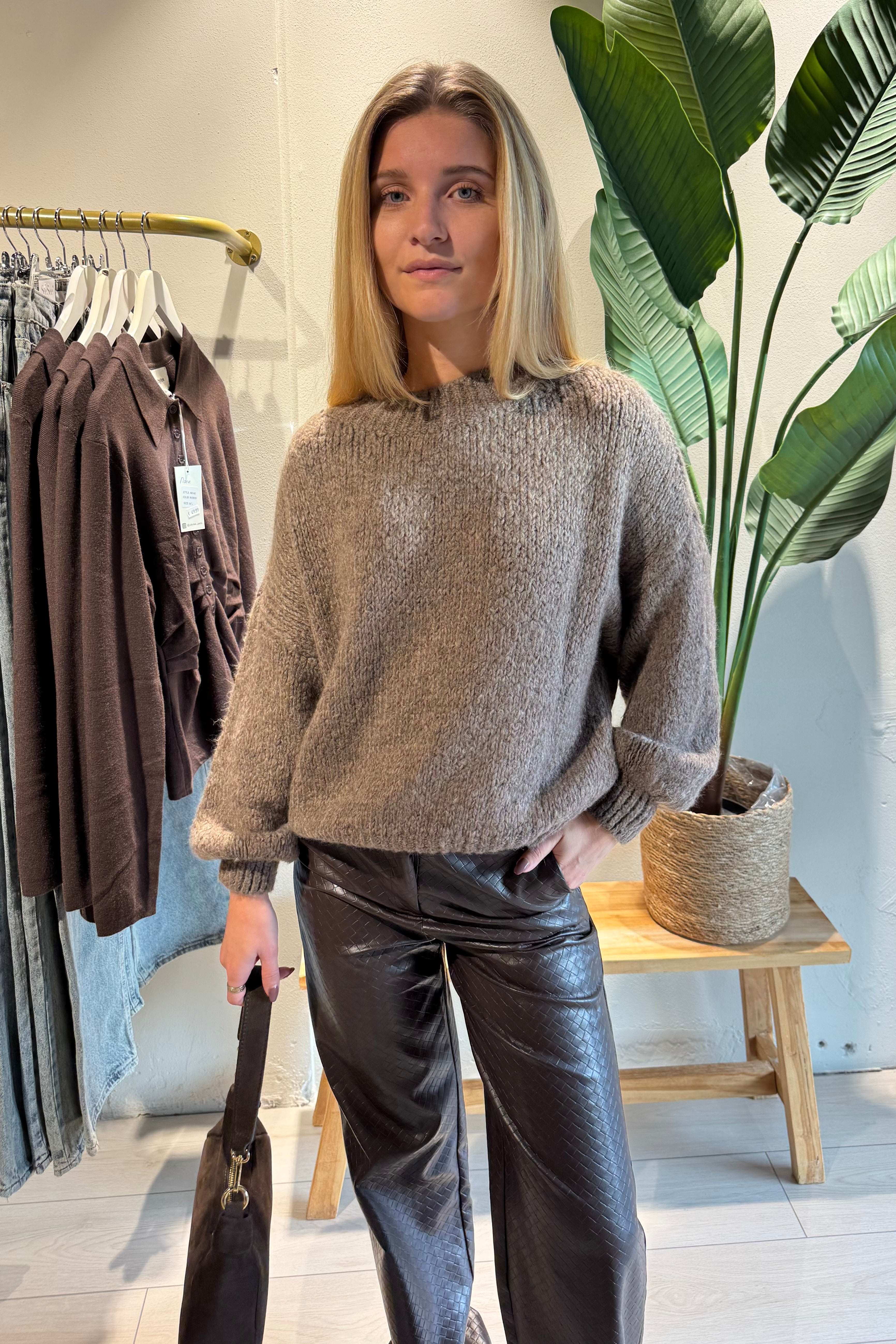 Fenna Pullover Sandbraun