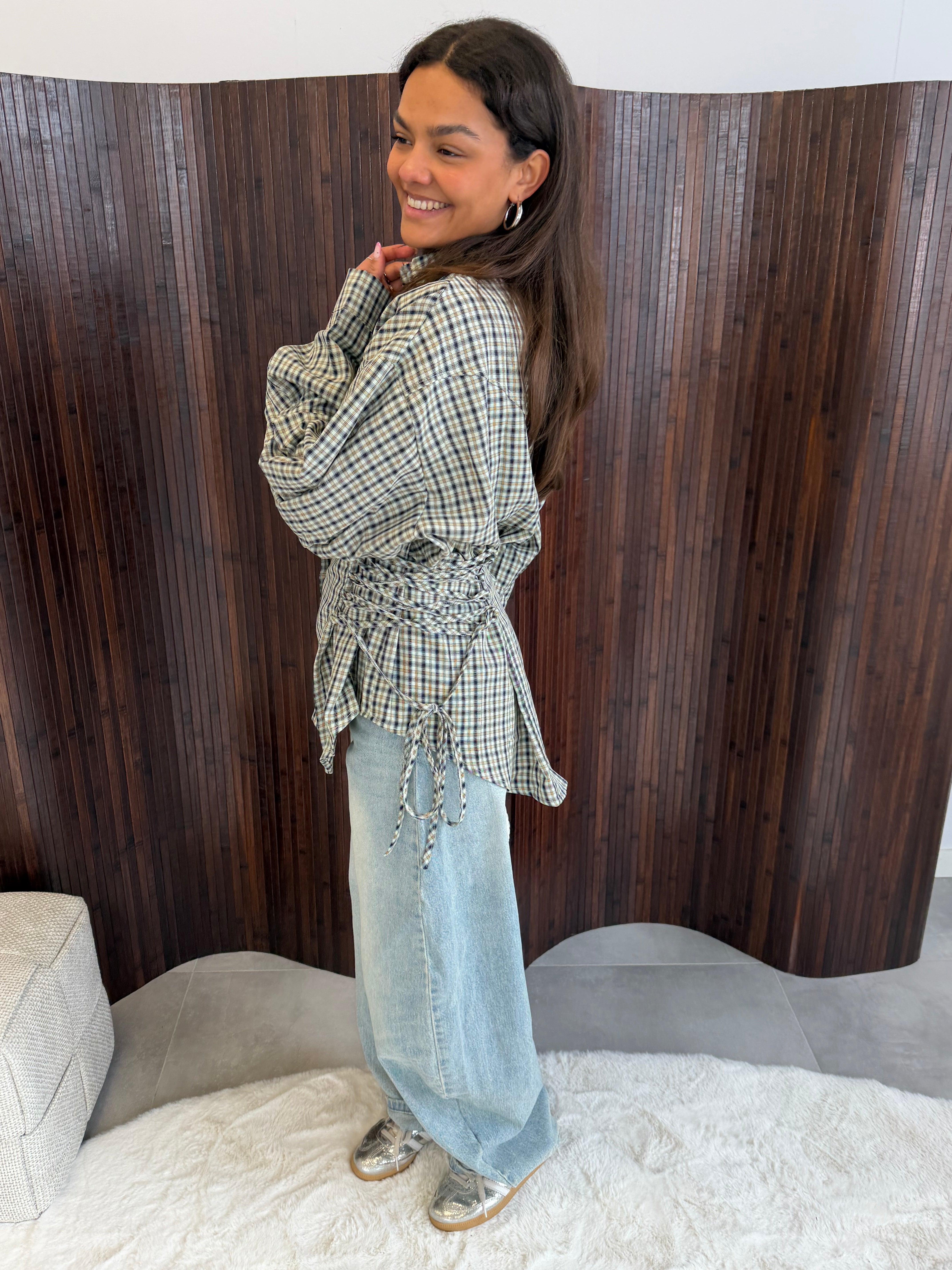 Lini Bluse dunkelgrün