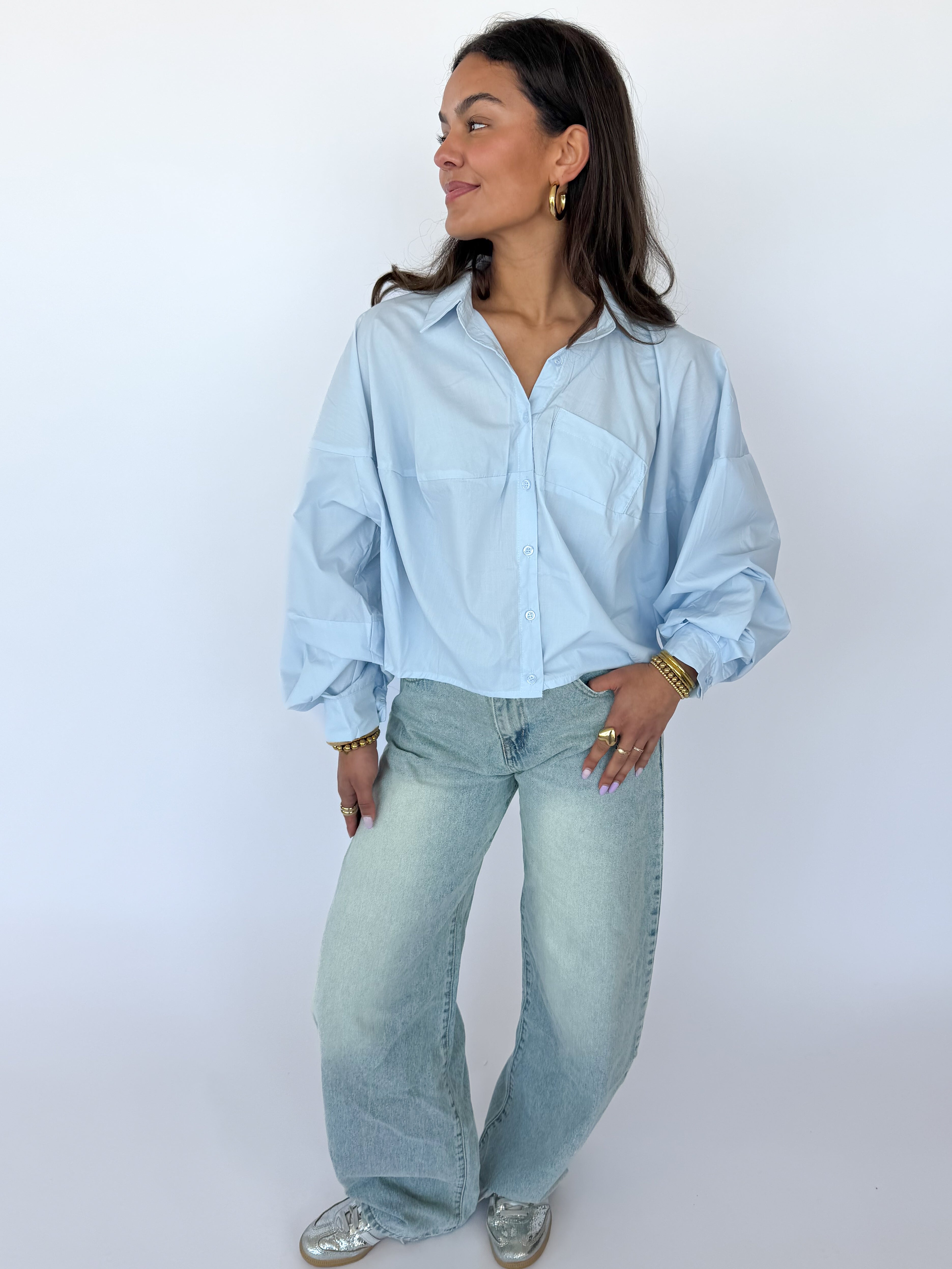 Nolvi Bluse blau