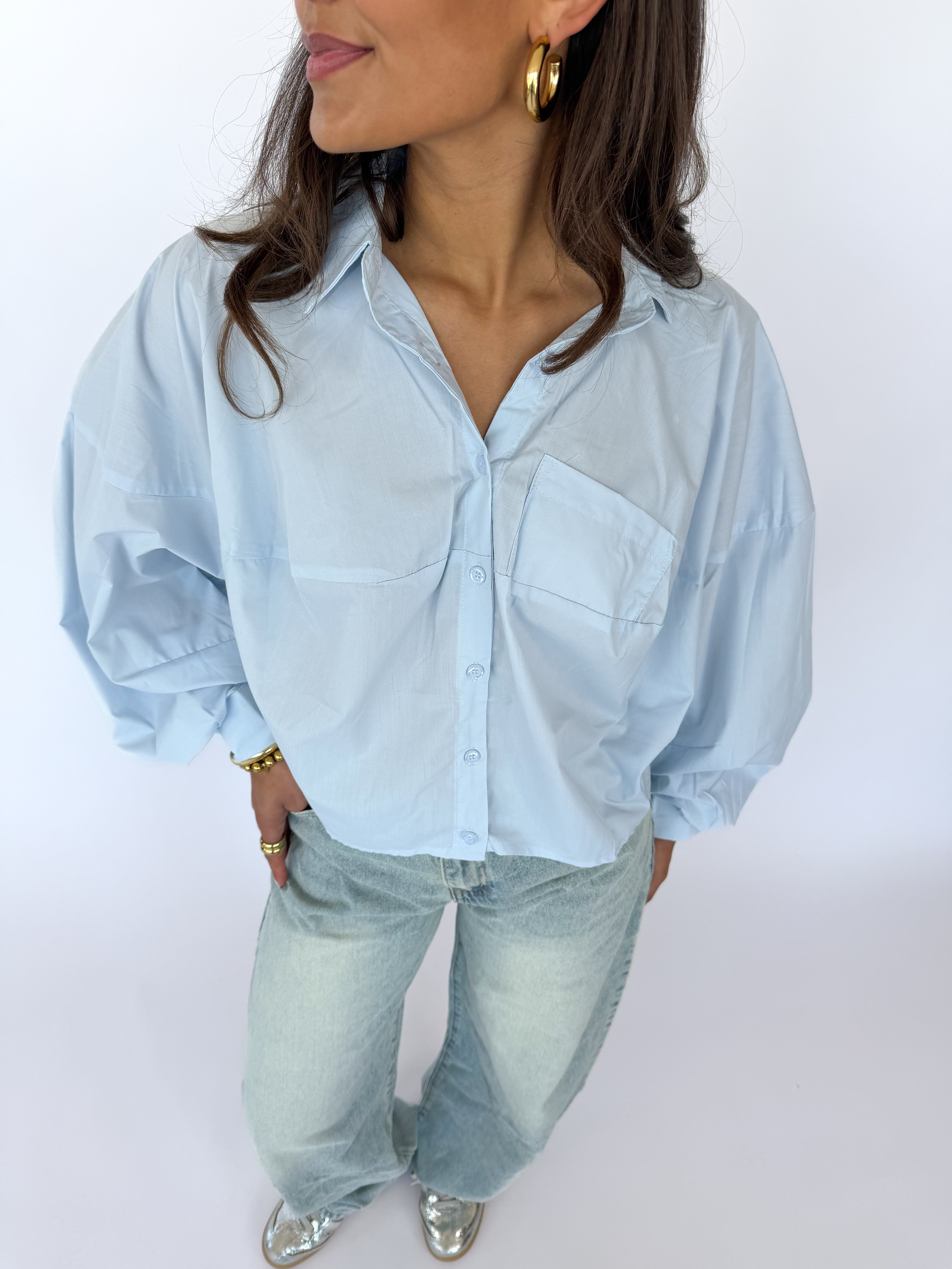 Nolvi Bluse blau